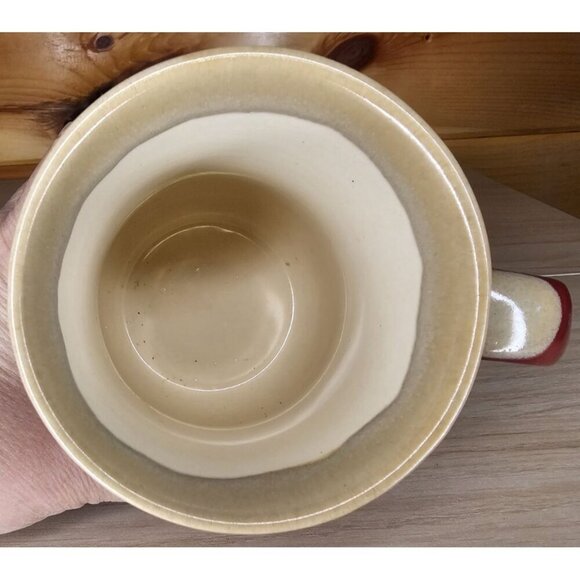 Cracker Barrel Grandma Embossed Coffee Tea Mug Cup 16 Oz Large Tan & Red - Picture 9 of 12